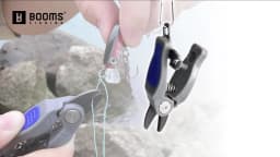 Booms Fishing Line Cutter with Retractor Mini Stainless Steel Fishing Scissors for Braided Mono Fluoro Line Cleaning Needle Tool
