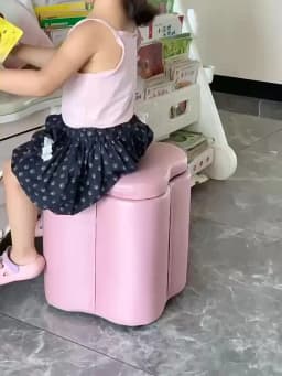 Dressing Stools Armless Leatherwear Entryway Chairs Carrying Storage Stools Makeup Room Footrest Vanity Stool for Living Room