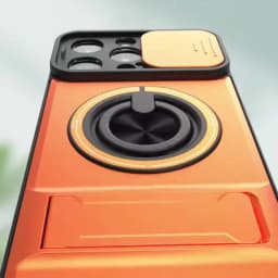 Lens Slide Cover For Xiaomi 15T Pro Redmi A5 13C Poco M7 Plus C65 C71 X5 Pro Ring Stand Built-in Magnetic Car Mount Case