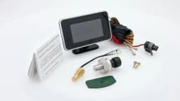 3 IN 1 LCD Gauge Mulitifunctional Oil Temperature+Water Temperature+Voltmeter with Sensor 1/8NPT for Truck 12V24V