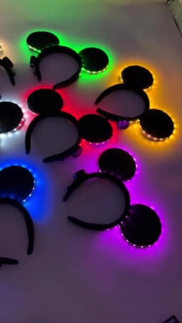 1pc Lovely Glowing Light Up Mouse Ears Headbands LED Neon Mickey Hairband Boy Girls Luminous Headbands Cosplay Hair Accessories