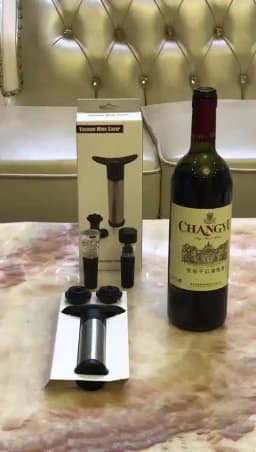 Wine Stopper With Vacuum Pump Bar Accessories Air Lock Aerator Rubber Black Bottle Stopper Keep Wine Fresh Saver Sealing
