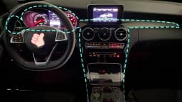 3m/118 inch Auto Ambient Lighting Car LED Interior Strip Light USB with RGB 16 Million Colors Fiber Optics Neon Decorative Lamps