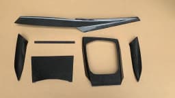 For BMW 3 Series 4 Series G20 G21 G22 2020-2025 ABS Carbon Fiber Car Gear Panel Cover Interior Kit Trim Stickers Car Accessories