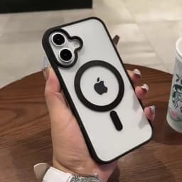 Luxury For Magsafe Transparent Case For iPhone 18 12 13 14 15 16 17 Pro Max Mini Plus Magnetic Wireless Charge Bumper Case Cover