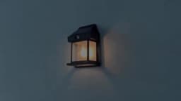 Solar-Powered Waterproof Outdoor Wall Light with Motion Sensor Tungsten Filament Garden Yard Decoration LED Lamp 3 Modes 1-4Pcs