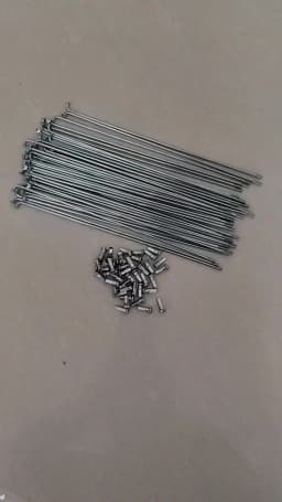 40PCS Electric Bicycle Spokes 12G Diameter 2.5mm Length 50-165mm Steel with Nipples