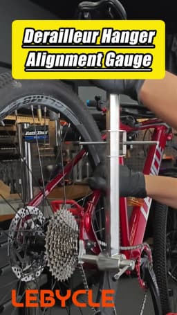 LEBYCLE Bicycle Derailleur Hanger Calibration Tool 304 Stainless Steel Bike Frame Tail Hook Straightener Lifting Lug Pull Tool