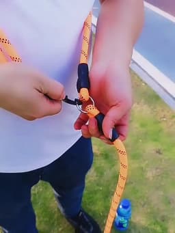 Dog Leash Hands Free Dogs Leash Reflective Leashes for Dog Walking Running Rope 2.4M Long Adjustable Double Leashes Dogs Ropes