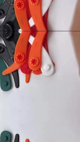25Pieces Grass Trimmer Replacement Plastic Blades for Bosch ART 26-18Li ART 23-18 Li Grass Trimmers Polymer Blade Cutting System