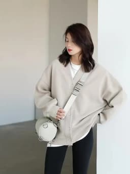 CHIC VEN Korean Women's Sweatshirts Solid Plush Thick Warm Loose Casual Female Tops Office Lady Coats Jacket Autumn Winter 2026
