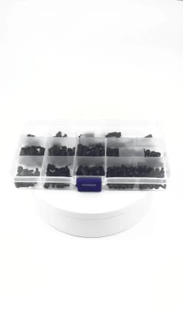 210pcs Screw Kit for Raspberry Pi Black Nylon Plastic Screws Nuts for Raspberry Pi M2.5 M3 for Raspberry Pi 4 Case Accessories