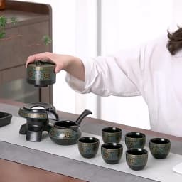 Automatic Kungfu Tea Set Household Simple Pot Cup Ceramic