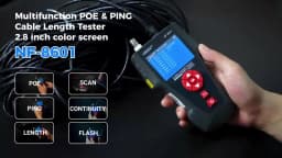 NOYAFA NF-8601W Network Cable Tester RJ45 RJ11 Cable Tracer PING Tester POE checker Multipurpose Cable Finder Network Tools
