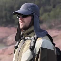 Quick-dry Sun Hats for Men Women Detachable Shawl Neck Protection Adult Baseball Cap Outdoor Spring Summer Hat for Teenagers