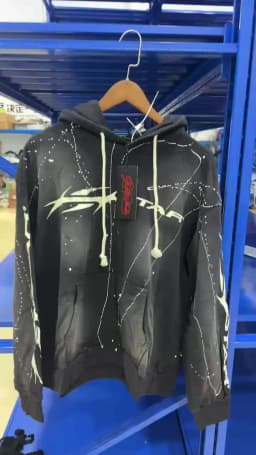 HS High Street vintage classic printed logo wash hoodie