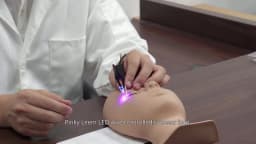 Professional Pinky Leem UV LED Eyelash Extension Glue Curing Light System with Precision Tweezers Kit, 2s Rapid Curing Technolog