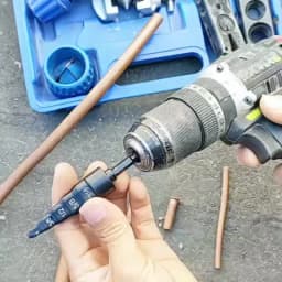 Air Conditioning Copper Pipe Expander 1/4-3/4 and Air Conditioning Copper Pipe Rotating Tool Hex Shank Imperial Tube Reamer