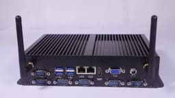 XCY Fanless Industrial Mini PC Intel Core I7 5500U 2x GbE LAN 6x COM RS232 HDMI VGA 6x USB Support WiFi 4G LTE Windows Linux