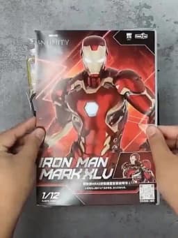 Fondjoy Iron Man MK45 Model Kit Infinity Saga Ironman MARK XLV Assembly Toy ABS Material Joint Movable Children's Birthday Gifts