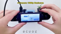 BCUOZ 4-Lens 360° Dashcam, 1080P Front + 720P Built-in Rear Left and Right car cameras, Super night vision, Loop recording, G-Sensor, WDR, 12-24V car plug power supply,Optional 64GB memory card.