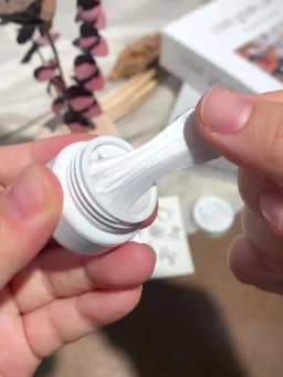 5ml White Non Stick Hand Carved Gel Nail Polish for 3D Shaping Nail Art Solid Pearl Satin Gloss Gel for Nail Design Decoration