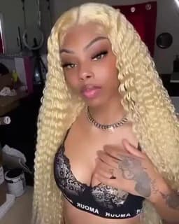 8-32 inch Deep Wave Human Hair Bundles Remy Brazilian Hair 613 Blonde Colored Deep Wave 1/3/4 Bundles Deals Human Hair Extension