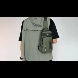 Multi-Functional Outdoor Chest Bag for Man Sports Multiple Compartments Crossbody Sling Bags Running Hiking Men's Shoulder Bag