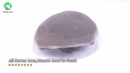 Alwayshair - DURA LACE Men's Capillary Prosthesis Hair 130% Hair Density Indian Hair Lace Toupee Wig For Man
