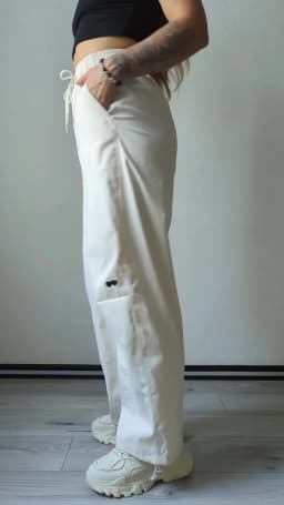 Blue Straight Pants For Women Elastic Wiast Jogger Quick-dry Sweatpants Baggy Embroidery Trousers Ladies Wide Leg Sport Pants