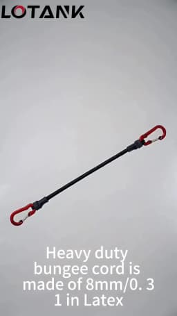 30-210cm 8mm Packing Ropes Outdoor Elastic Bungee Cords with Red Hooks Stretch Lightweight for Bikes Car Luggage Roof Rack Strap