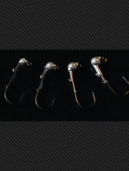 5Pcs Jig Head Hooks 0.9g 1.3g 1.8g 2.7g Midosto Series Wobble Mustad Hook Lead Jigs for Soft Lures for Bass Trout Fishing Tackle