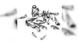 TN07 5PCS Fishing Rod Tip Guides Rod Eye Building Smooth Iron Fishing Rod Guides Ring Saltwater Repair Kit For Fishing