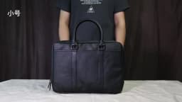 Retro Genuine Leather Handbag Men's Horizontal Large-capacity Messenger Briefcase First Layer Cowhide Business Computer Bag