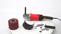 6-Speed Electric Brushing Machine 1580 W Handheld Electric Wire Drawing Machine 100-3000 rpm Roll Sander Brush Sander