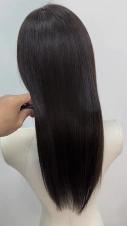 Silky Straight Silk Base Wigs 100% Human Hair 180% Density Silk Base Human Hair Wig with Baby Hair For Women
