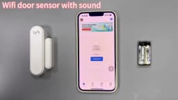 Tuya WiFi Door Window Sensor 80dB Sound WiFi Security Alarm Door Open Closed Detectors APP Remote Control Support Arm and Disarm