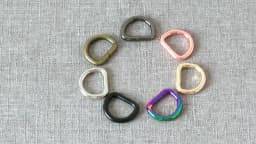 10mm 12mm 15mm 20mm 25mm 32mm Metal D Rings Buckle For Bag Backpack Straps Belt Pet Cat Dog Collar Clasp DIY Sewing Accessory