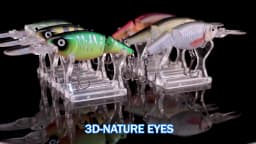 GOBASS 2-Segment Jointed Lures For Fishing 105mm 15g Floating Black Minnow Lures Artificial Bait Crankbait Fishing Accessories