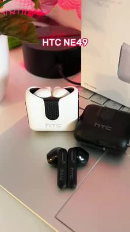 HTC NE49 Earphones Bluetooth V6.0 Noise Reduction TWS Sports Wireless Headphones with Mic Long Life