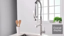 Black Kitchen Faucet Chrome Brass Tall Kitchen Faucet Mixer Sink Faucet Pull Down Spray Single Handle Swivel Spout Mixer Taps