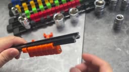 15Pack ABS Plastic Socket Organizer Rail Replacement Clips, 1/2 3/8 1/4 Drive Spring Loaded Ball Bearing Socket Holder Tool Rack