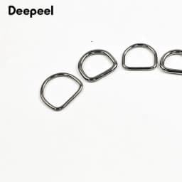 2/5/10Pcs 304# Stainless Steel D Ring Bag Strap Buckle Dog Collar Loop Clasp Webbing Backpack Belt Hook Buckles DIY Accessories