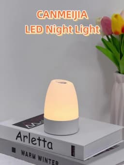 Touch Night Light Rechargeable Type-CDimmable Table Lamp for Living Room Bedroom Remote Control Decor 3 Colors Night Lamp 2W