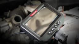 Ralcam Articulating Borescope 2-Way 180° Endoscope 3.9mm Inspection Camera 5.0" Scree Pipe Camera 10 LED Lights Semi Rigid Cable
