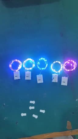 6PCS with Battery LED String Lights Copper Silver Wire Garland Light Fairy Lights Party Decoration for Christmas Wedding 1/2/3M