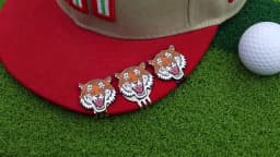 New Golf Accessories Golf Ball Marker Hat Clip Creative TIger Ball Mark LY5872