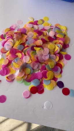 30g Confetti Colorful Tissue Paper Biodegradable Confetti Pink Circles Recyclable Birthday Wedding Red Blue Black