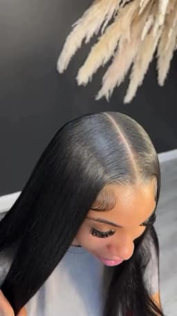 Phashion 28 Inch 13x6 Lace Frontal Straight Pre Plucked Swiss Closure Transparent Full Front Only Natural Black 100% Human Hair