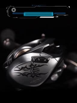 HASIDA Aurora Metal PRO All-Metal Baitcasting Reel 8KG Max Drag Low Profile Long Casting Reel Dual Spool for Big Game Fishing